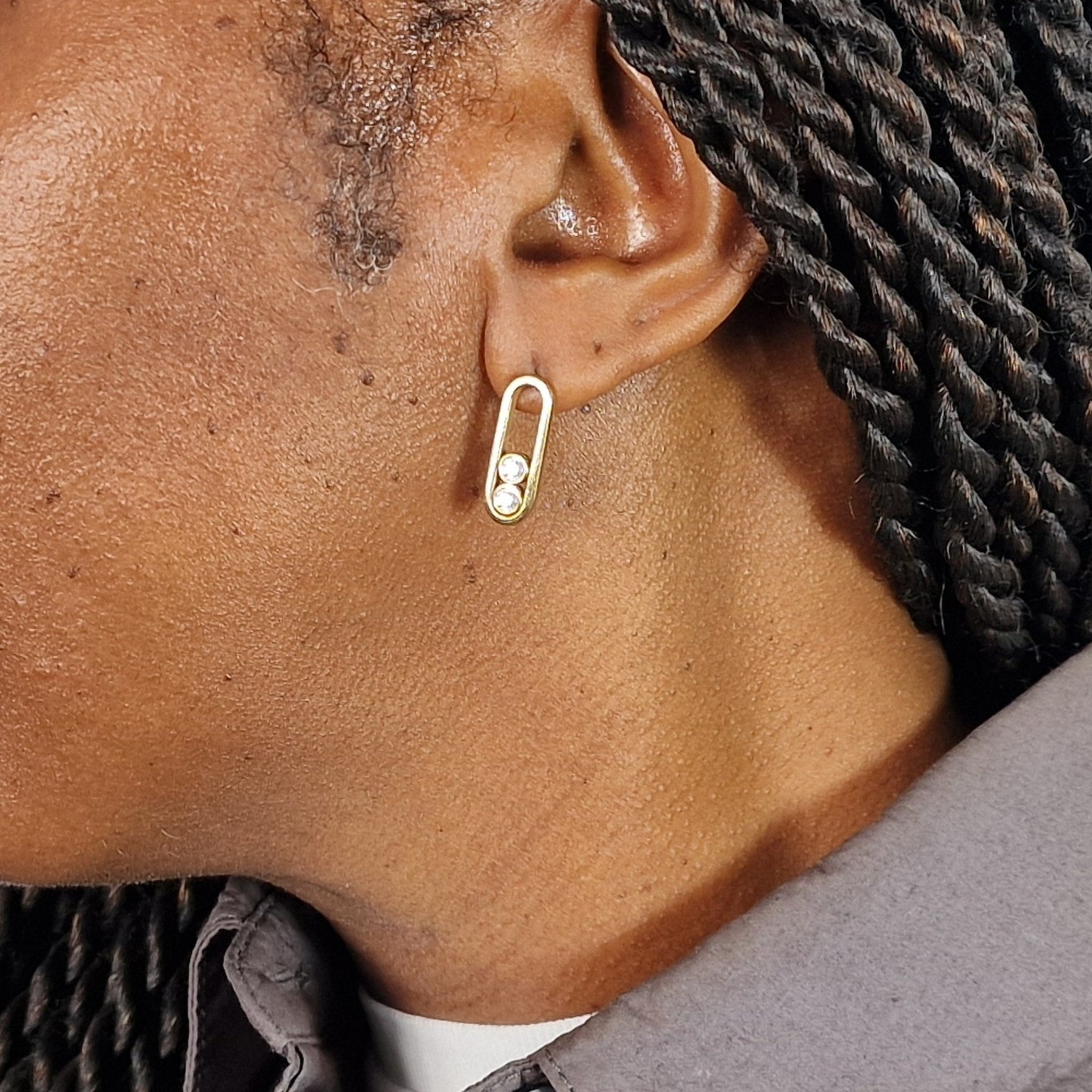 Anita Earrings in 14ct Yellow Gold with Diamonds